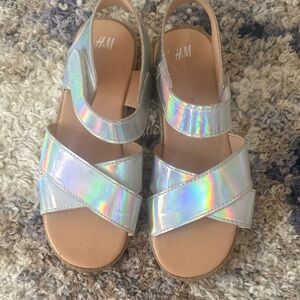 H&M Shimmering Iridescent Sandals